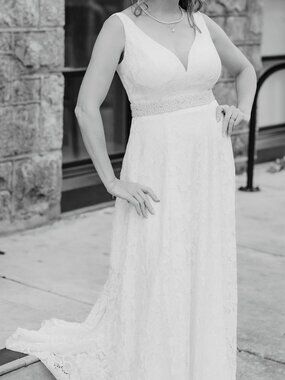 knee length dresses for ladies Long Criss Cross Halter Bridesmaids Dress main image 0